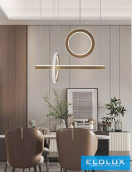UNIVERSO Függeszték 80w 6400lm 6500k IP20 arany 730mm (LP-23OF) - dreamlighting