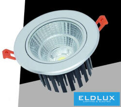 ELDLUX LED süllyestett lámpa 12w 1080lm 6500K 24° D110x73mm Kivágás: D90mm IP20 alumínium (P-90-F) - dreamlighting