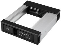 StarTech StarTech. com HSB1SATSASBA beépítő keret 13, 3 cm (5.25") HDD tartó keret Fekete (HSB1SATSASBA)