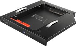 AXAGON 2, 5" SSD/HDD beépítő keret laptop ODD helyre, max 12, 7mm magas (RSS-CD12) (RSS-CD12)