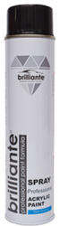 BRILLIANTE Vopsea Spray Acrilica Negru Lucios (Ral 9005) 600 Ml Brilliante
