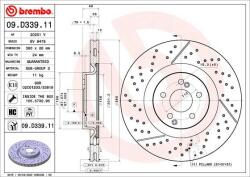 BREMBO Disc frana BREMBO PRIME LINE - UV Coated 09. D339.11 (09.D339.11)