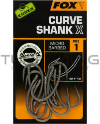 FOX EDGES CURVE SHANK X Hosszú szárú bojlis horog 4-es méret (CHK223)