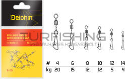 Delphin Rollings swivel with Hooked snap BN/6 (969B03006)