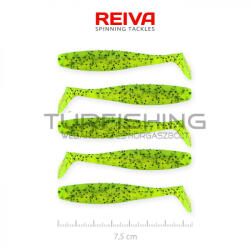 REIVA Flat Minnow shad 7, 5cm 5db/cs (Zöld Flitter) (9902-805)