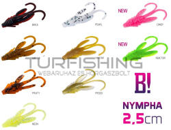 Delphin BOMB! Gumihal Nympha / 10db 2, 5cm/PEARL (690040305)