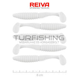 REIVA Zander Power Shad 8cm 5db/cs (Fehér) (9901-801)