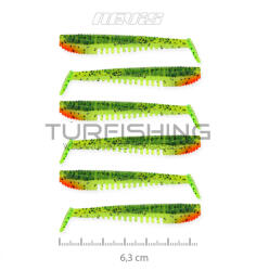 NEVIS Impulse Shad 6.3cm 6db/cs Zöld-Narancs Flitter (9721-646)