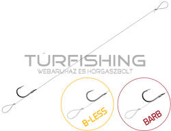 Delphin Kötött horog Delphin FLR Loop / 6db 8cm / 0, 22mm / BARB #10 (101004233) - turfishing