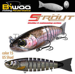 Biwaa SWIMBAIT STROUT 5.5" 14cm 29gr 15 US Shad (B000525) - turfishing