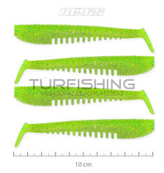 NEVIS Impulse Shad 10cm 4db/cs Fluo Zöld Flitter x2 (9721-142)