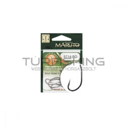 Maruto Horog 8714bd Carp Hooks Hc T. D. E. 5° Barbed Forged Black Nickel 6 (43010006)