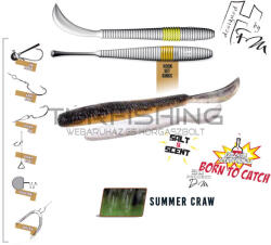 Herakles LEFTAIL WORM 3.4" 8.6cm Summer Craw (ARHKLWS09) - turfishing