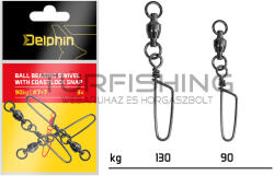 Delphin Forgóval ellátott coastlock kapocs / 3 db 130kg (101003577)