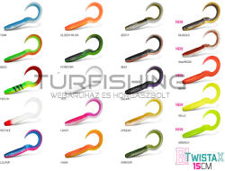 Delphin DuoPACK BOX Delphin TwistaX Eeltail UVs / 6x 5db 15cm/BERRY (101003945) - turfishing