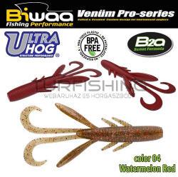Biwaa ULTRA HOG 4" 10cm 04 Watermelon Red (B001122) - turfishing