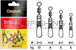Delphin Japan snap forgókapocs / 10db #8+1/6kg (101003562)