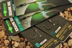 Korda Krank ready rig barbed size 4 - előkötött bojlis horog előke (KCR073)