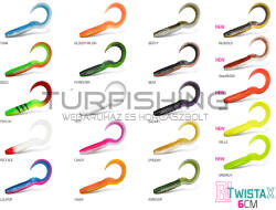 Delphin Gumihal Delphin TwistaX Eeltail UVs / 5db 6cm/PERCHY (101004029)