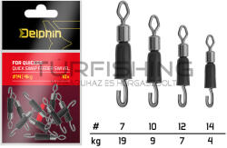 Delphin FDR Quicker Csavarodás mentes gyors forgókapocs / 10db #12/7kg (101003553)