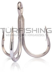 Mustad Un Inline Treble - 5x Strong Titan Steel 1/0 4db/cs (m4213100) - turfishing