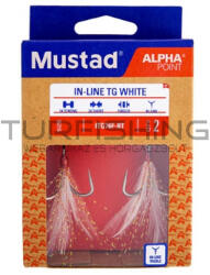 Mustad In-line Triple Grip, Red Tinsel, 2 2db/csomag (m4335002) - turfishing