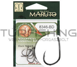 Maruto Horog 8346bd Carp Hooks Barbed Forged T. D. E. 10° Hc Black Nickel 8 (43203008)