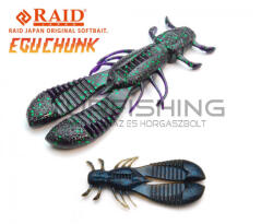 Raid Japan RAID EGU CHUNK 3.5" 8.9cm 020 Dark Cinnamon Blu FLK (RAID46452) - turfishing