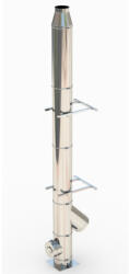 Rogher Sistem cos fum inox izolat, diam int 160 mm , ext 260 mm, H=4M - 2Y (SK10023)