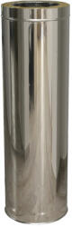 Rogher Element liniar inox izolat, diam int 120 , ext 220 mm, H=1M (SK10043)