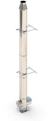 Rogher Sistem cos fum inox izolat, diam int 160 mm , ext 260 mm, H=5M - T (SK100141)