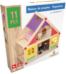 Marionette Casa de papusi din lemn Marionette 11 piese (ED68746)