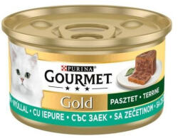 Gourmet GOLD Terrine Nyúllal nedves macskaeledel 12x85g