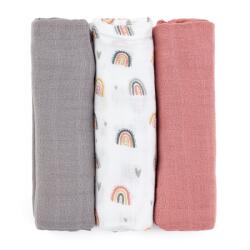 Petite&Mars Moussy Rose Rainbows 68x68 cm 3 db