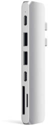Satechi - Aluminium Type-C Pro Hub adapter - Ezüst (ST-CMBPS)