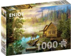 Enjoy 1000 db-os puzzle - A Log Cabin on the River (1602)