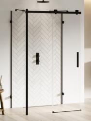 NEW TRENDY Softi X Black cabină de duș 100x90 cm dreptunghiular negru mat/sticlă transparentă EXK-5427 (EXK5427)