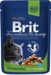 Brit Premium Cat pentru pisici adulte sterilizate cu pui 100g