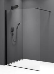 POLYSAN Modular Shower perete cabină de duș walk-in 100 cm negru mat/sticla transparentă MS1-100B (MS1100B)