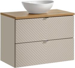 Comad Set dulap Comad Viva Cashmere VIVA CASHMERE 82-80-2S, lavoar Comad Lola UN-LOLA-GW, NOVA OAK A 89-80 (SETVICBOAK80CMSUNLOLAGW)