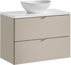Comad Set dulap Comad Viva Cashmere VIVA CASHMERE 82-80-2S, blat Comad Nova White NOVA WHITE 89-80, UN-LOLA-GW (SETVICBWHITE80CMSUNLOLAGW)
