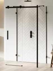 NEW TRENDY Softi X Black cabină de duș 100x100 cm pătrat negru mat/sticlă transparentă EXK-5430 (EXK5430)