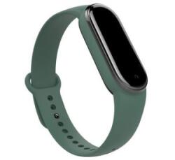 gigapack Pótszíj (szilikon, állítható, 15 mm, speciális) SÖTÉTZÖLD [Xiaomi Mi Band 6 ]