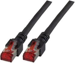 EFB Elektronik Cablu de retea din fibra optica cu miez de cupru, EFB Elektronik, S/FTP cat6A LSZH 1 m, Negru (K5515.1)
