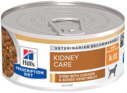 Hill's Prescription Diet 48x156g Hill's Prescription Diet k/d Kidney Care Ragu csirke nedves kutyatáp