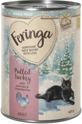 Feringa 12x410g Feringa Single Meat téli menü omlós pulyka & pasztinák nedves macskatáp