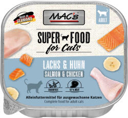 MAC's 16x100 g MAC's Cat Kacsa, pulyka & csirke tálcás nedves macskatáp