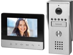 ORNO Videointerfon pentru o familie Vibell ORNO VI-VID-RO-1077, color, LCD 4.3", 16 sonerii, IP44, negru/gri (VI-VID-RO-1077)