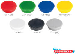  Mágnes 24mm, 10 db/csomag, Franken kék (30805)