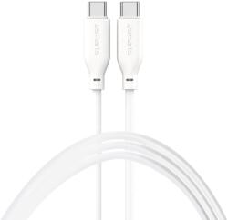 4smarts High Flex USB-C Apa - USB-C Apa Adat és Töltő Kábel - Fehér 1.5m
